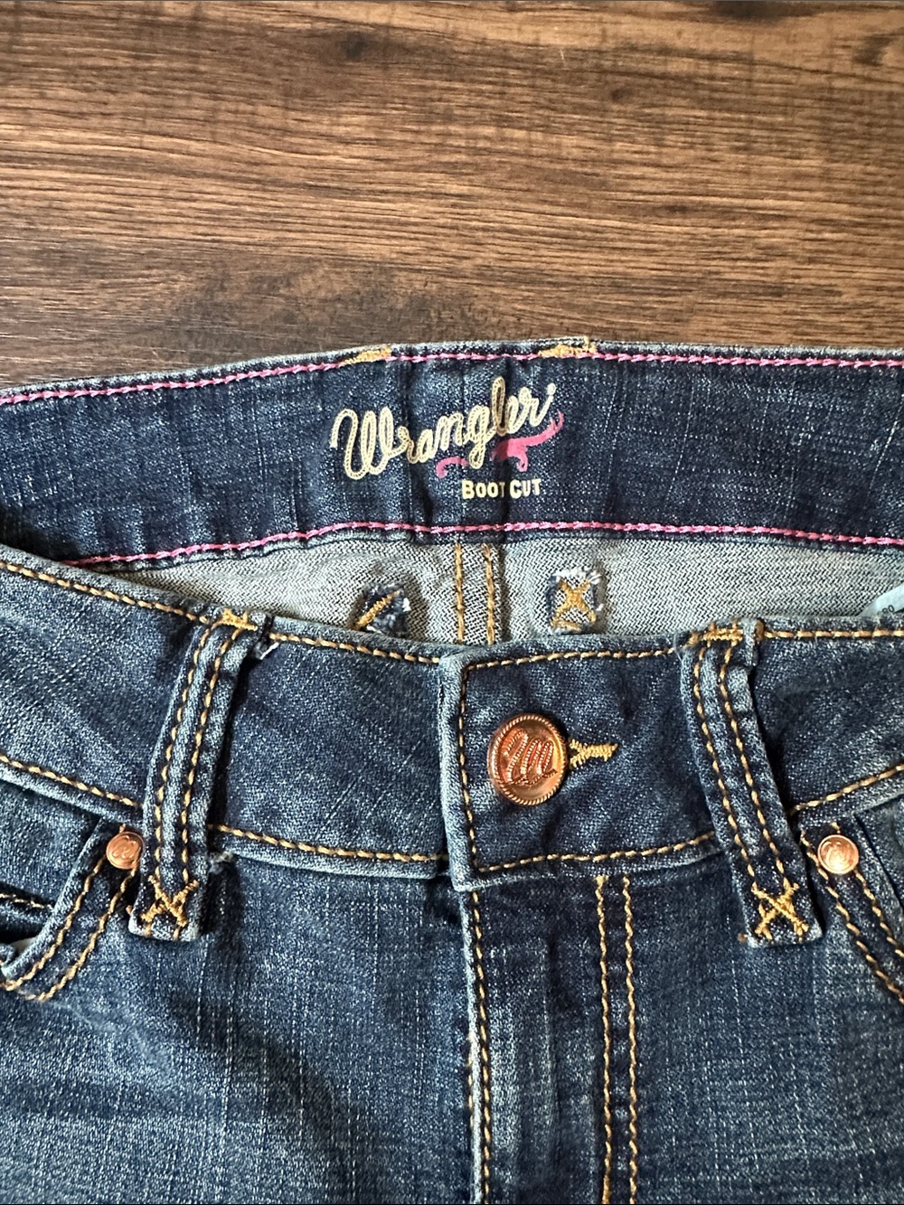 Wrangler Women's Boot Cut Jeans - Blue Denim - Picture 4 of 4
